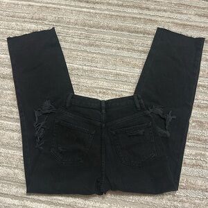 pacsun black wide leg ripped jeans